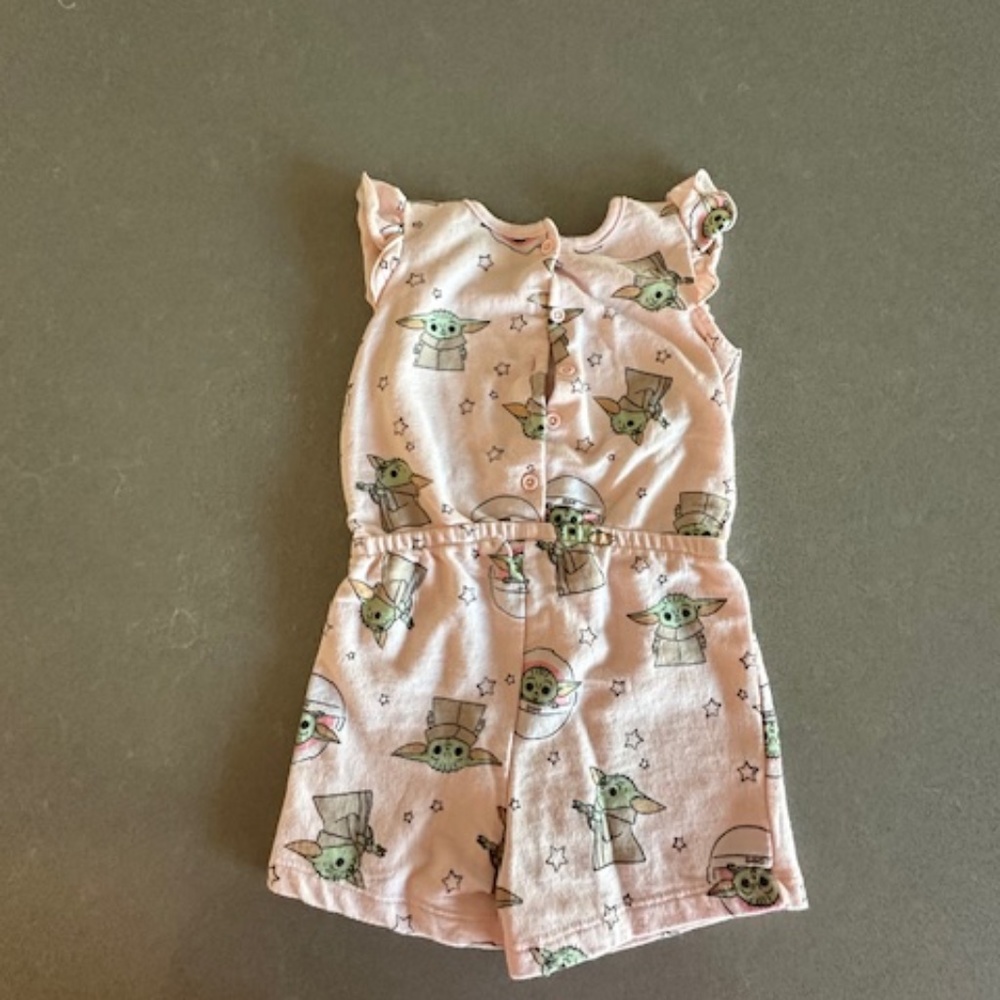 Star Wars Baby Yoda Bodysuit in Cream and Green - Picture 3 of 3